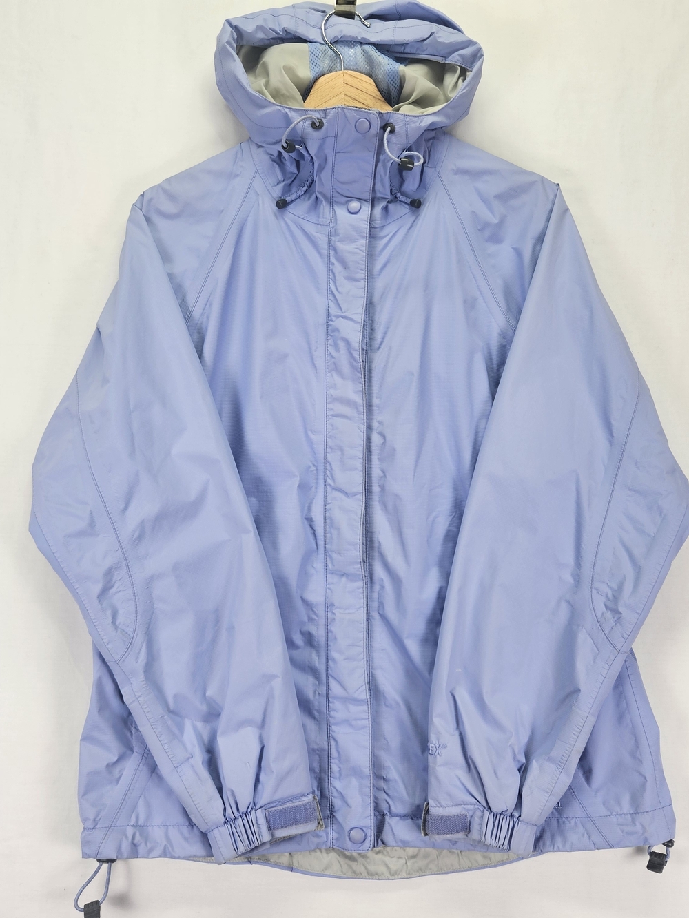 LL Bean Gore-Tex Hooded Rain Jacket Women's Size S Regular Lilac Purple Shell
